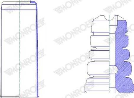 Monroe PK475 - Putekļu aizsargkomplekts, Amortizators autodraugiem.lv