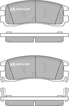 Motaquip LVXL496 - Bremžu uzliku kompl., Disku bremzes autodraugiem.lv