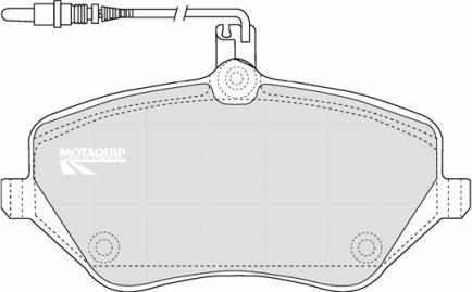 Motaquip LVXL1162 - Bremžu uzliku kompl., Disku bremzes autodraugiem.lv