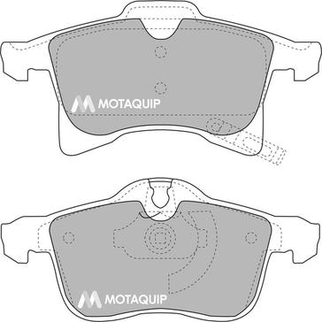 Motaquip LVXL1116 - Bremžu uzliku kompl., Disku bremzes autodraugiem.lv