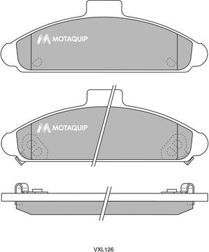 Motaquip LVXL126 - Bremžu uzliku kompl., Disku bremzes autodraugiem.lv