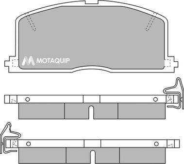 Motaquip LVXL353 - Bremžu uzliku kompl., Disku bremzes autodraugiem.lv