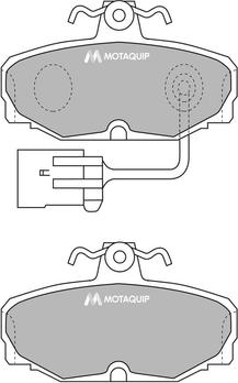 Motaquip LVXL708 - Bremžu uzliku kompl., Disku bremzes autodraugiem.lv