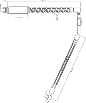 Motaquip VBH791 - Bremžu šļūtene autodraugiem.lv