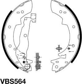 Motaquip VBS564 - Bremžu loku komplekts autodraugiem.lv