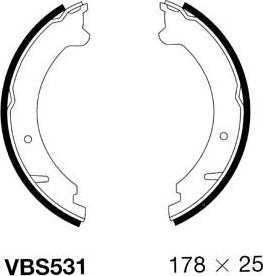 Motaquip VBS531 - Bremžu loku kompl., Stāvbremze autodraugiem.lv