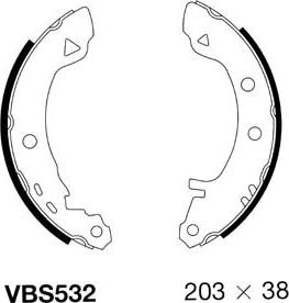 Motaquip VBS532 - Bremžu loku komplekts autodraugiem.lv
