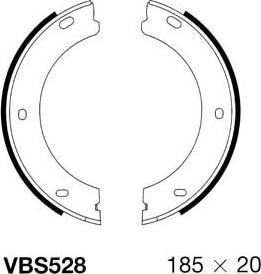 Motaquip VBS528 - Bremžu loku kompl., Stāvbremze autodraugiem.lv