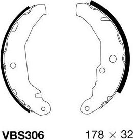 Motaquip VBS306 - Bremžu loku komplekts autodraugiem.lv