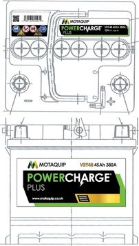 Motaquip VBY48 - Startera akumulatoru baterija autodraugiem.lv