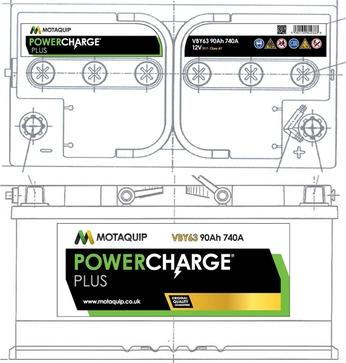 Motaquip VBY63 - Startera akumulatoru baterija autodraugiem.lv