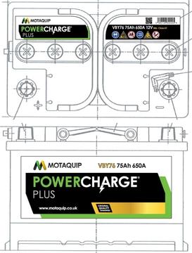 Motaquip VBY76 - Startera akumulatoru baterija autodraugiem.lv