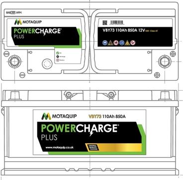 Motaquip VBY73 - Startera akumulatoru baterija autodraugiem.lv