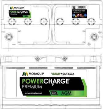 Motaquip VBZA19 - Startera akumulatoru baterija autodraugiem.lv
