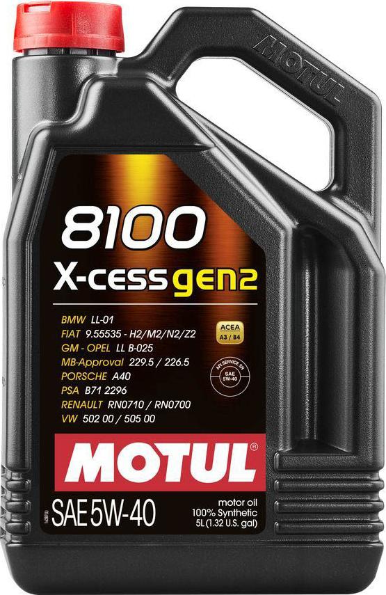 Motul 8100 x-cess 5W-40 - Motoreļļa autodraugiem.lv