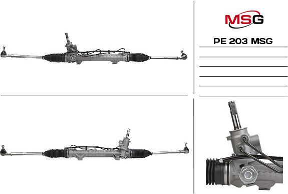 MSG PE 203 - Stūres mehānisms autodraugiem.lv