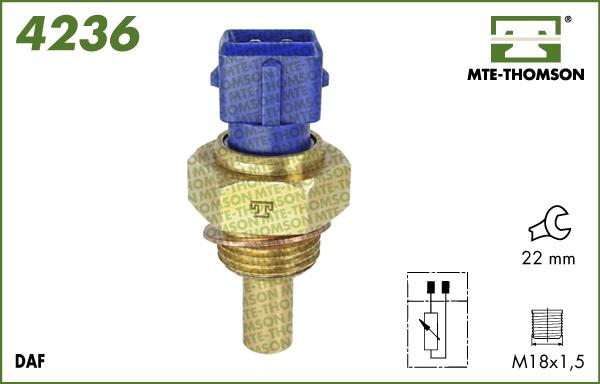 MTE-Thomson 4236 - Devējs, Dzesēšanas šķidruma temperatūra autodraugiem.lv