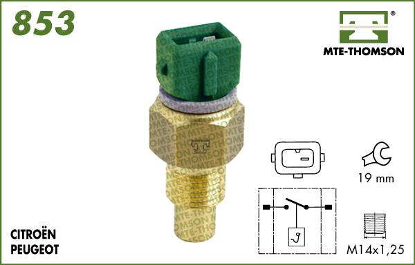 MTE-Thomson 853.60 - Termoslēdzis, Radiatora ventilators autodraugiem.lv