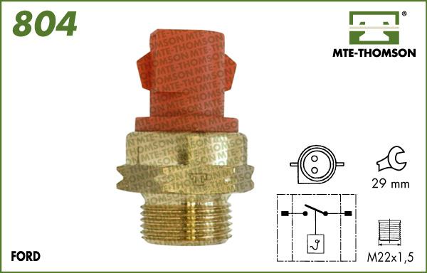 MTE-Thomson 804.102/97 - Termoslēdzis, Radiatora ventilators autodraugiem.lv