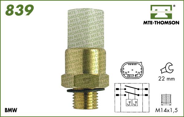 MTE-Thomson 839 - Termoslēdzis, Radiatora ventilators autodraugiem.lv