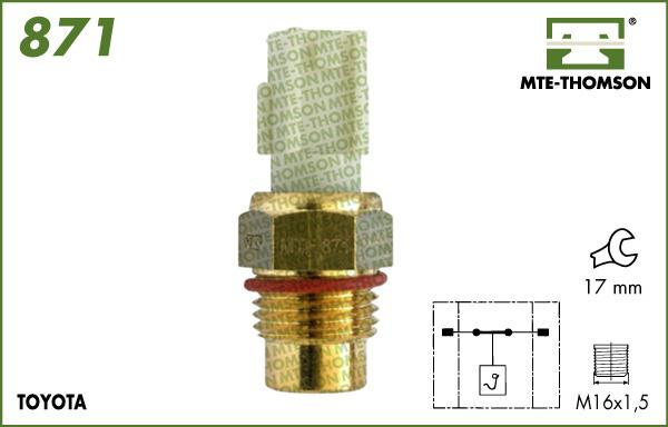 MTE-Thomson 871 - Termoslēdzis, Radiatora ventilators autodraugiem.lv