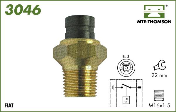 MTE-Thomson 3046 - Termoslēdzis, Radiatora ventilators autodraugiem.lv