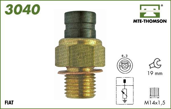 MTE-Thomson 3040 - Devējs, Dzesēšanas šķidruma temperatūra autodraugiem.lv