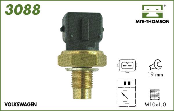 MTE-Thomson 3088 - Devējs, Dzesēšanas šķidruma temperatūra autodraugiem.lv