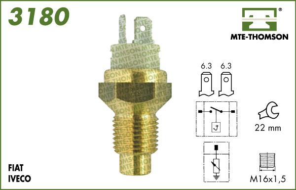 MTE-Thomson 3180 - Devējs, Dzesēšanas šķidruma temperatūra autodraugiem.lv