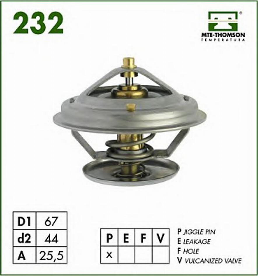 MTE-Thomson 232.87 - Termostats, Dzesēšanas šķidrums autodraugiem.lv