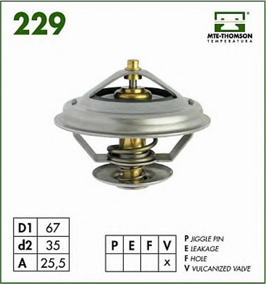 MTE-Thomson 229.87 - Termostats, Dzesēšanas šķidrums autodraugiem.lv