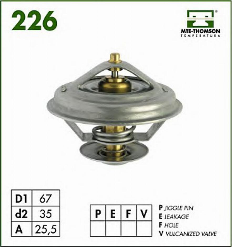 MTE-Thomson 226.80 - Termostats, Dzesēšanas šķidrums autodraugiem.lv