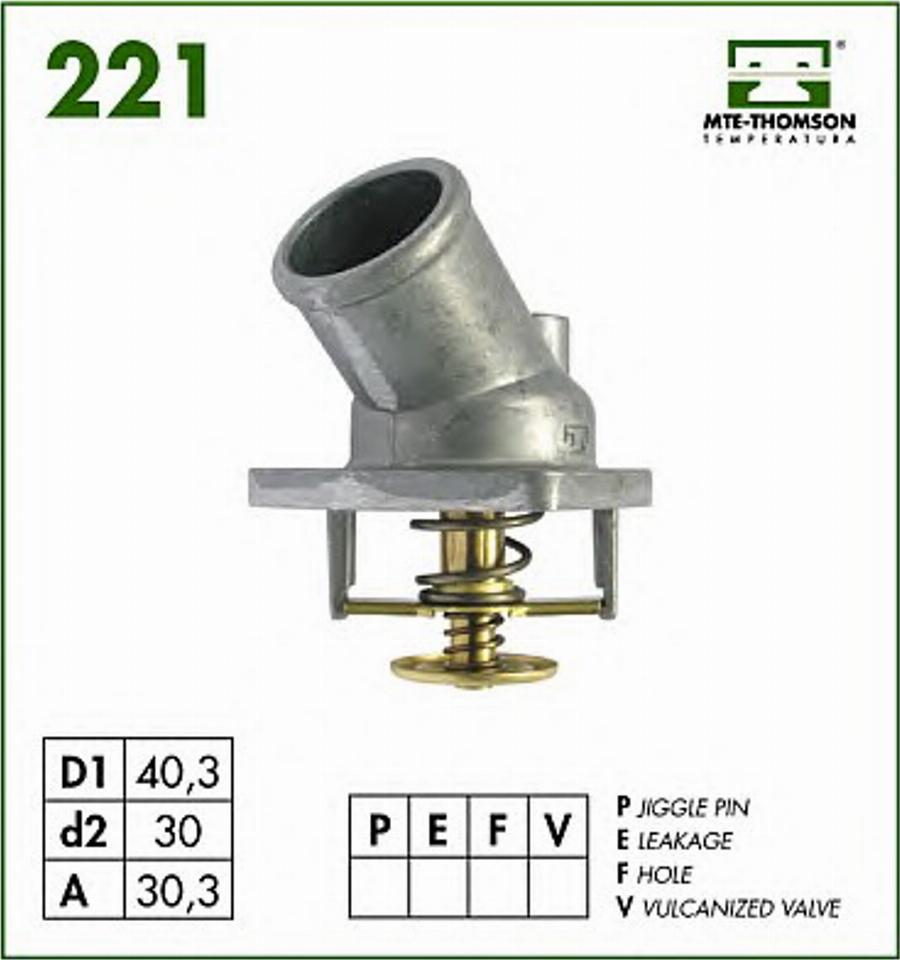 MTE-Thomson 221.92 - Dzesēšanas šķidruma regulēšanas vārsts autodraugiem.lv