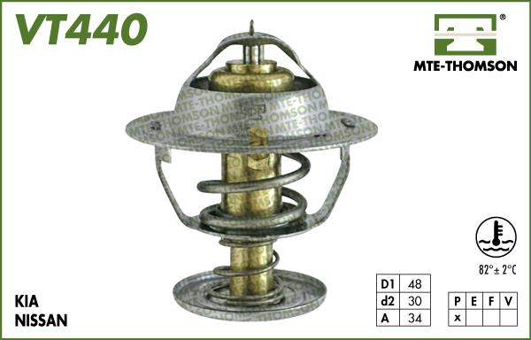 MTE-Thomson VT440.82 - Termostats, Dzesēšanas šķidrums autodraugiem.lv