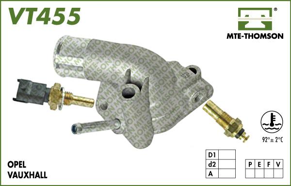 MTE-Thomson VT455.92 - Termostats, Dzesēšanas šķidrums autodraugiem.lv