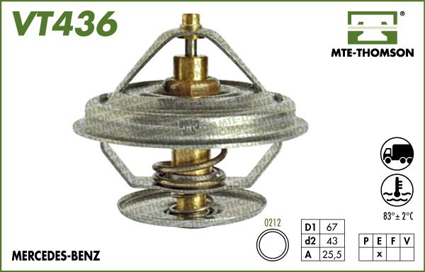 MTE-Thomson VT436.71 - Termostats, Dzesēšanas šķidrums autodraugiem.lv