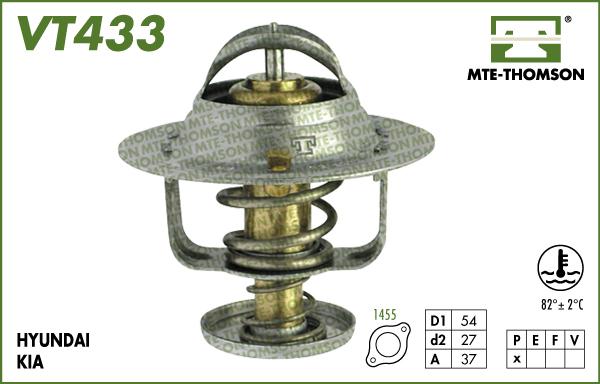 MTE-Thomson VT433.82 - Termostats, Dzesēšanas šķidrums autodraugiem.lv