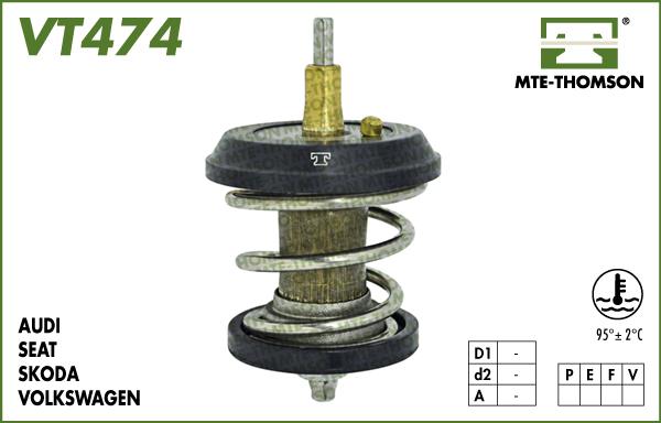 MTE-Thomson VT474.95 - Termostats, Dzesēšanas šķidrums autodraugiem.lv