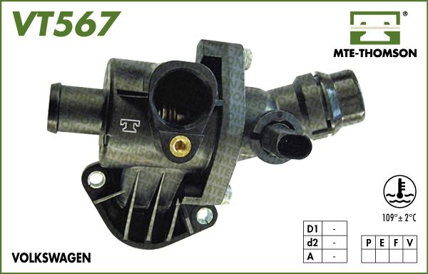 MTE-Thomson VT567.109 - Termostats, Dzesēšanas šķidrums autodraugiem.lv