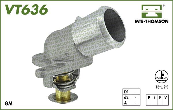 MTE-Thomson VT636.86 - Termostats, Dzesēšanas šķidrums autodraugiem.lv