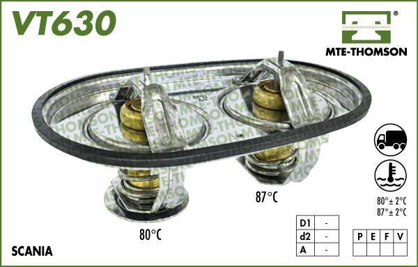 MTE-Thomson VT630.80/87 - Termostats, Dzesēšanas šķidrums autodraugiem.lv