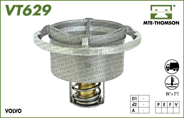 MTE-Thomson VT629.86 - Termostats, Dzesēšanas šķidrums autodraugiem.lv