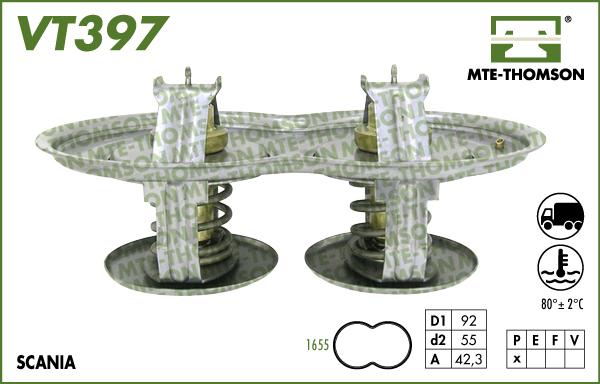 MTE-Thomson VT397.75 - Termostats, Dzesēšanas šķidrums autodraugiem.lv