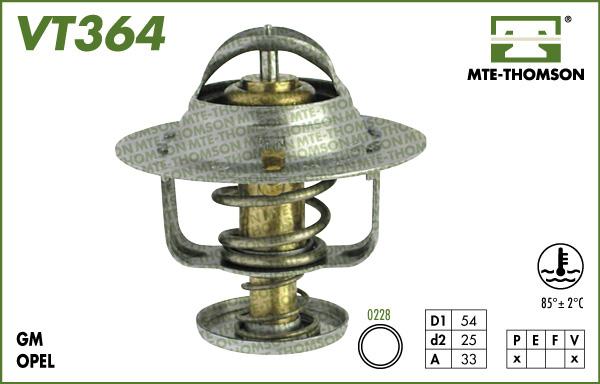 MTE-Thomson VT364.85 - Termostats, Dzesēšanas šķidrums autodraugiem.lv