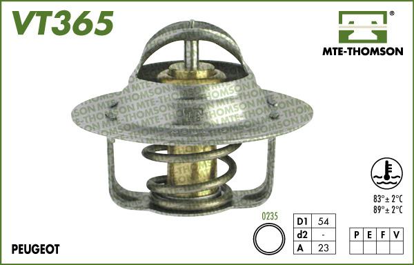 MTE-Thomson VT365.83 - Termostats, Dzesēšanas šķidrums autodraugiem.lv