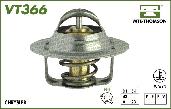 MTE-Thomson VT366.90 - Termostats, Dzesēšanas šķidrums autodraugiem.lv