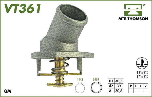 MTE-Thomson VT361.87 - Termostats, Dzesēšanas šķidrums autodraugiem.lv