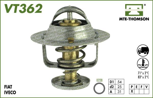 MTE-Thomson VT362.71 - Termostats, Dzesēšanas šķidrums autodraugiem.lv
