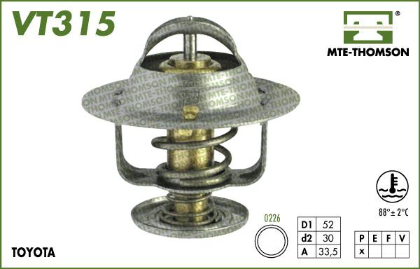 MTE-Thomson VT315.88 - Termostats, Dzesēšanas šķidrums autodraugiem.lv