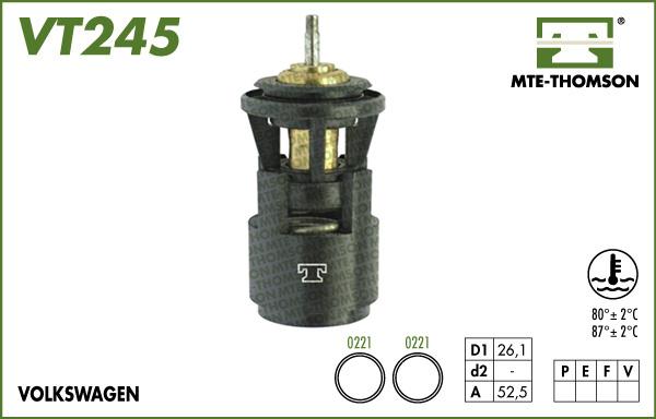 MTE-Thomson VT245.80 - Termostats, Dzesēšanas šķidrums autodraugiem.lv